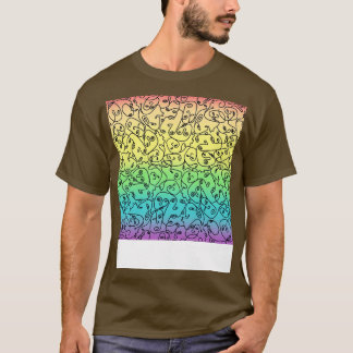 Funky Faces on Rainbow 1 T-Shirt