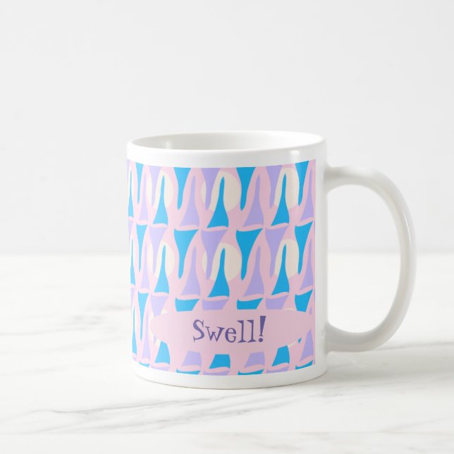 Funky Fifties Custom Swanky Kitsch Fun Pattern Coffee Mug (Right)