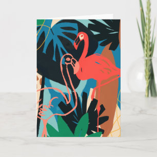 Funky Flamingo Card