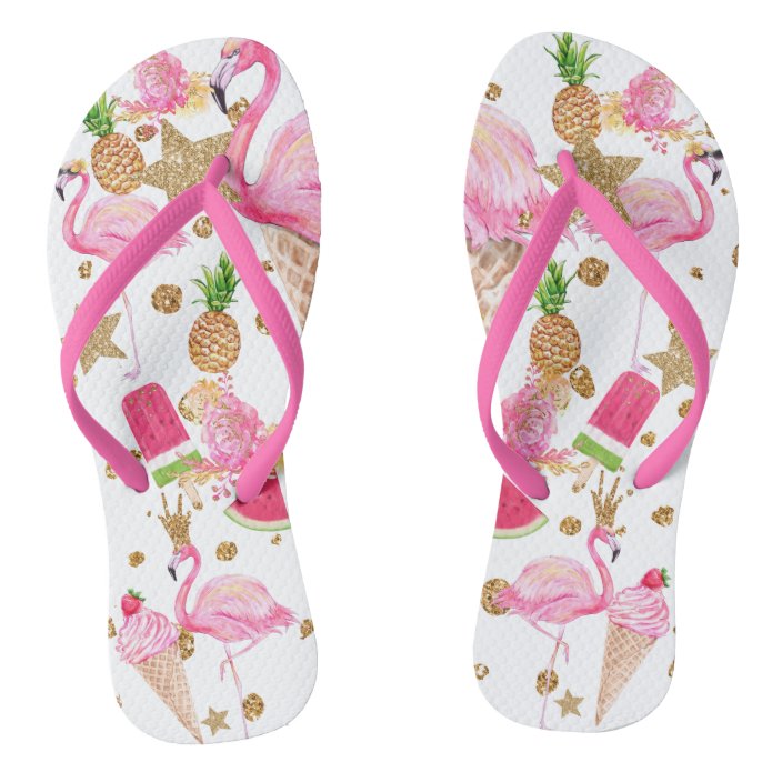 Funky Flamingo Flip Flops for the Flamingo Lover | Zazzle.com