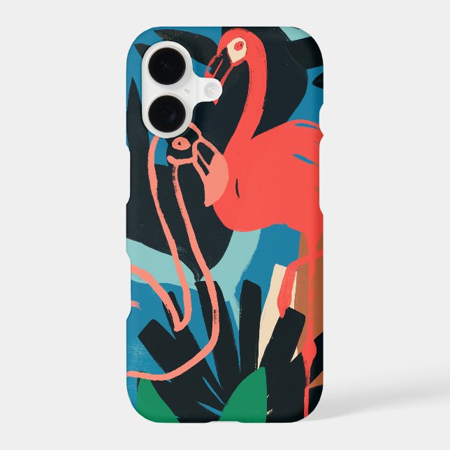 Funky Flamingo Iphone Case (Back)