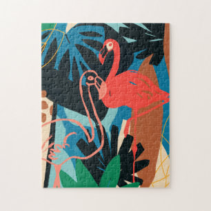 Funky Flamingo Jigsaw Puzzle