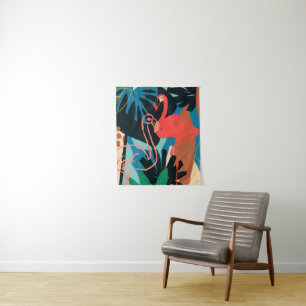 Funky Flamingo Tapestry