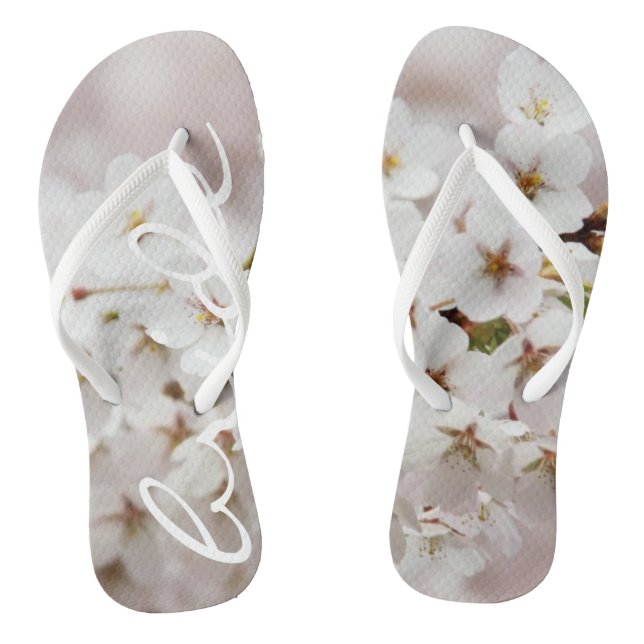 Funky flip flops bride flowers (Footbed)