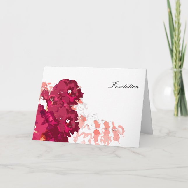 Funky Flora - Invitation (Front)
