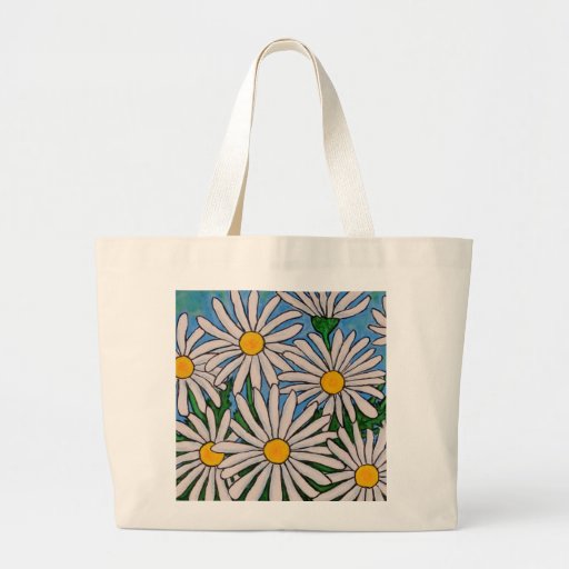 Funky Floral Daisy Tote Bag | Zazzle