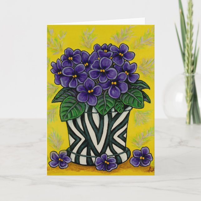 Funky Floral Greeting Cards (Front)
