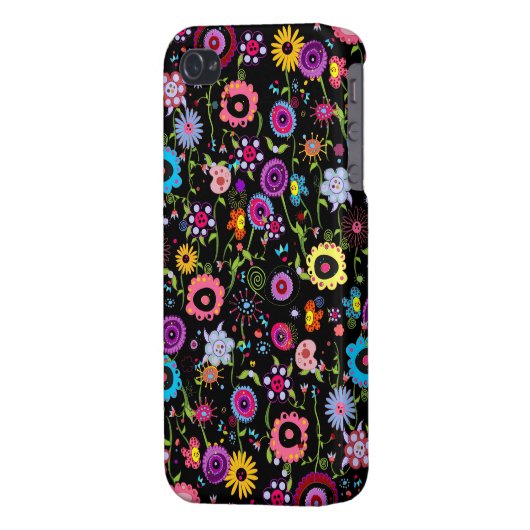 Funky Floral iPhone Case (Back Left)