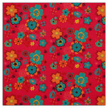 Funky Floral Pattern Fabric