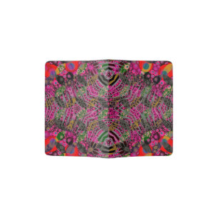 Funky Florescent Zebra Passport Holder