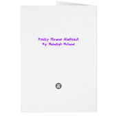 Funky Flower Abstract Illustration Cards (Back)
