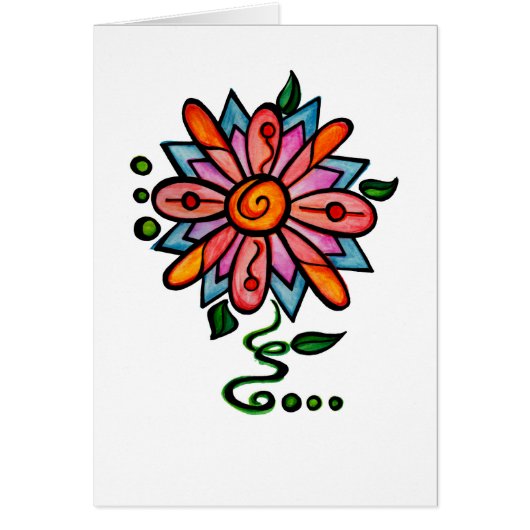 Funky Flower Card (Front)