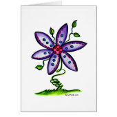 Funky Flower Card ~ Blank Inside (Front)