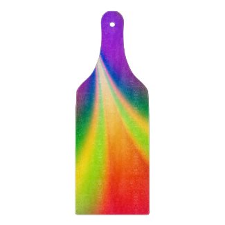 Funky Flower Power Glass Paddle Cutting Board