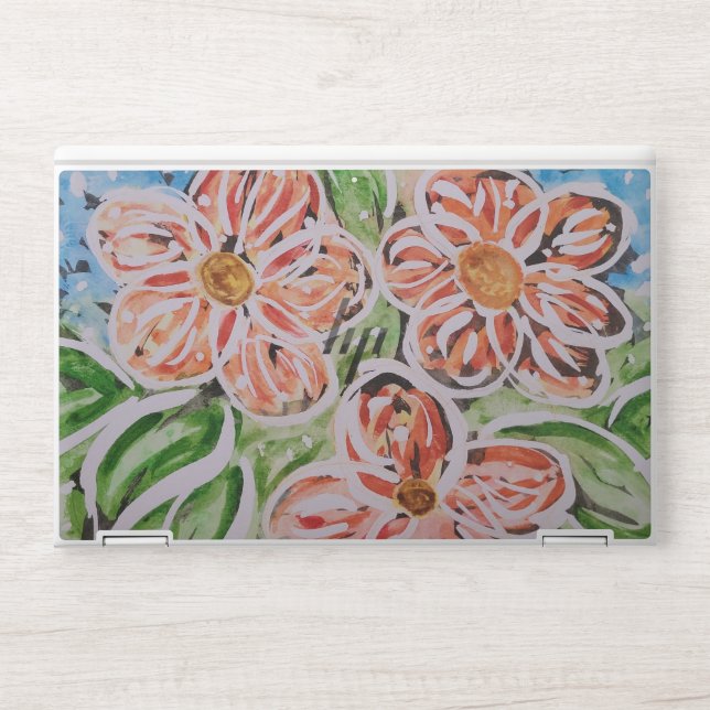 Funky Flowers Laptop Skin (Front)