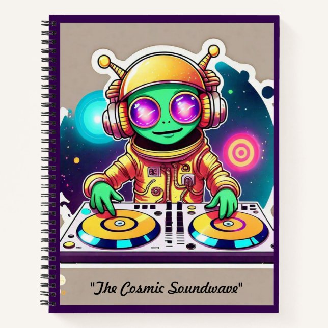 "Funky Frequencies from Space" Notebook (Front)