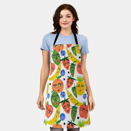 Funky Fruits  Veggies Unique Healthy Chef   Apron