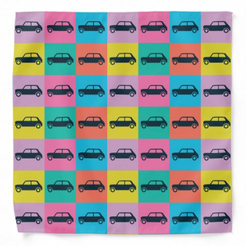 Funky Fun Checkerboard Mini Cooper Bandana