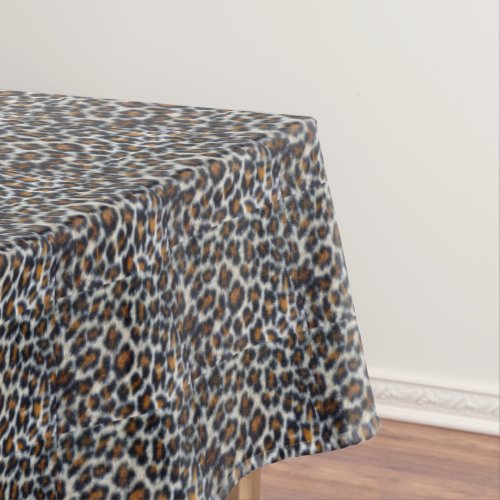 funky fun fluffy leopard print pattern original tablecloth