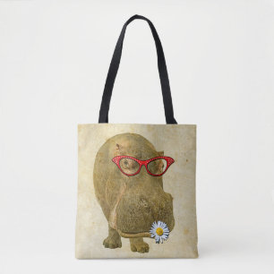 Funky Fun Hippo Tote Bag!