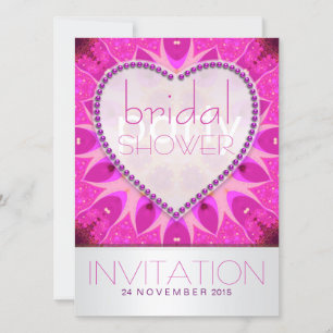 Funky Fun Pink Chic Bridal Shower Invitation