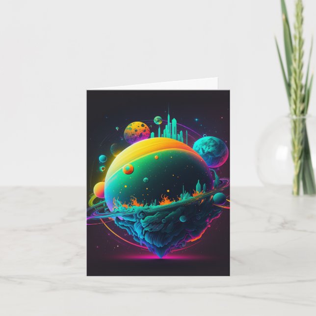 Funky Galaxy  Card (Front)