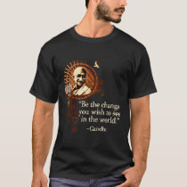 Funky Gandhi -Be the change T-Shirt