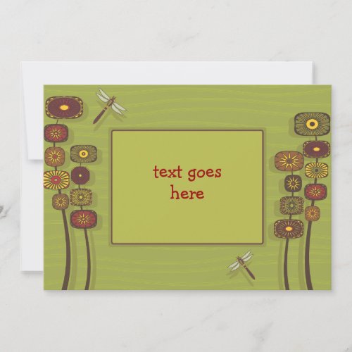 Funky Garden Invitation