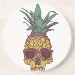 Funky Geek Cool Pineapple Punk Drink Coaster