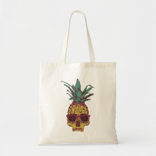 Funky Geek Cool Pineapple Punk Tote Bag