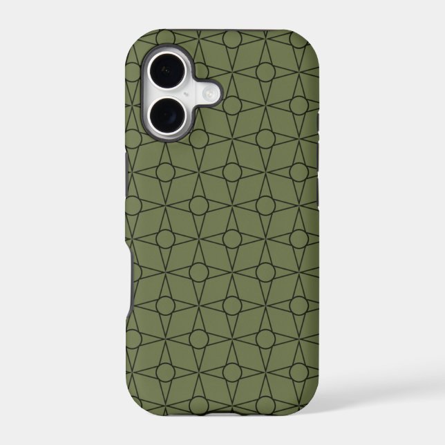 Funky Geometric BT iPhone 5 Case, Green Case (Back)