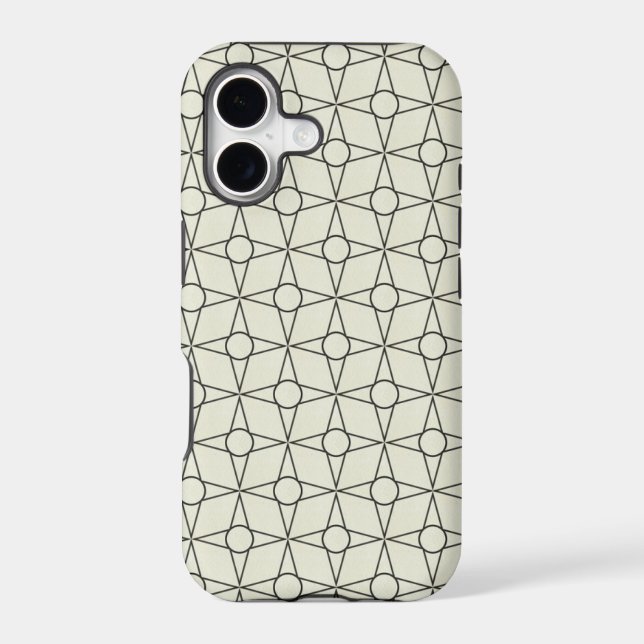 Funky Geometric BT iPhone 5 Case, Ivory Case (Back)