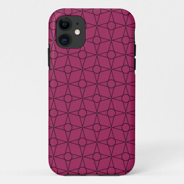 Funky Geometric BT iPhone 5 Case, Pink Case-Mate iPhone Case (Back)
