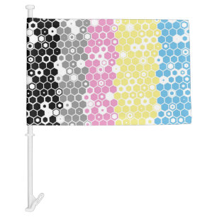Funky Geometric Mod Abstract Polygender Pride Flag