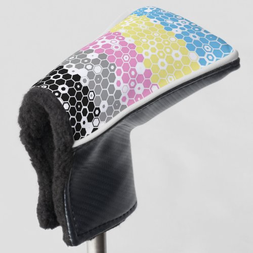 Funky Geometric Mod Abstract Polygender Pride Flag Golf Head Cover