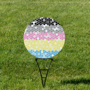 Funky Geometric Mod Abstract Polygender Pride Flag Sign