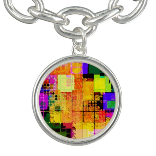 Funky Geometric Multicolored Design Bracelet