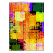 Funky Geometric Multicolored Design Cards (Front)
