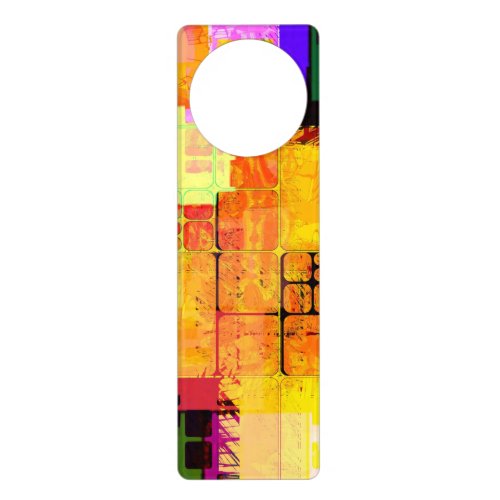 Funky Geometric Multicolored Design Door Hanger