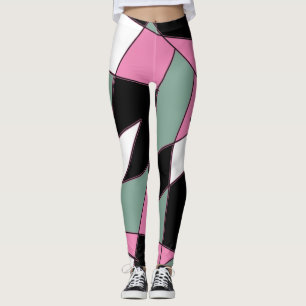 Funky Geometry Abstract Art Sport Leggings