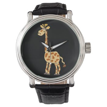 Funky Giraffe Art Watch by inspirationrocks at Zazzle