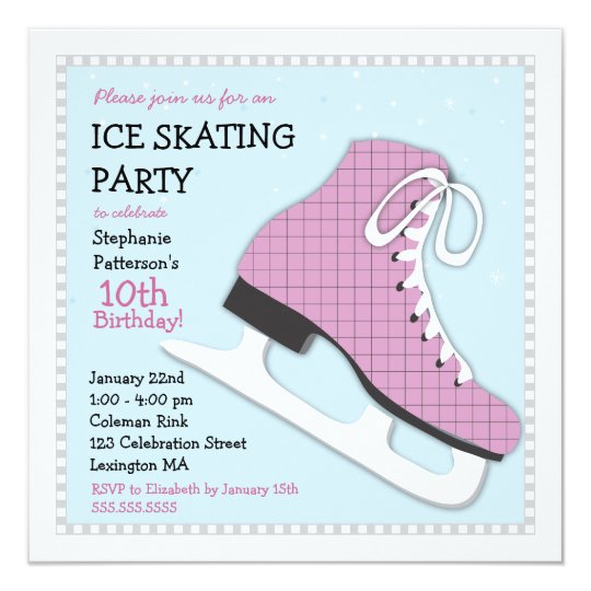 Skating Rink Birthday Invitations 10