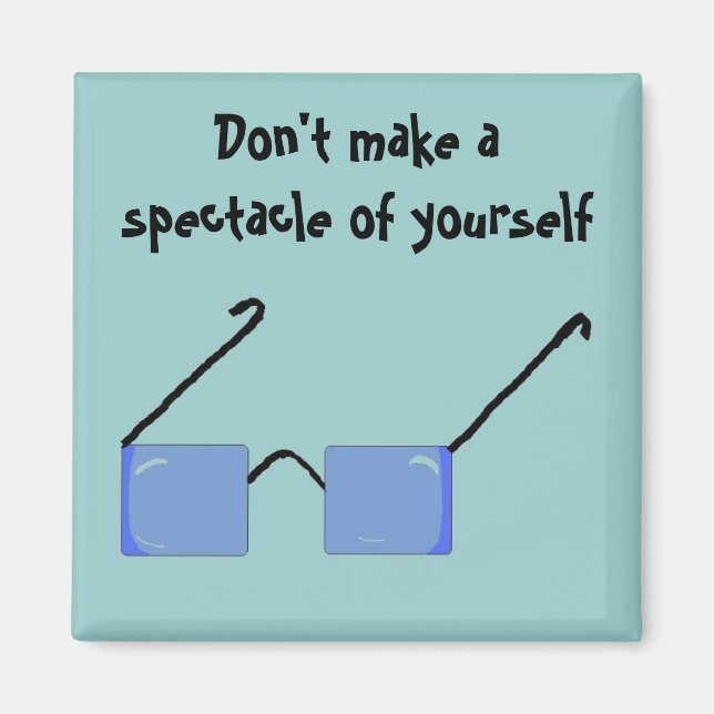 Funky Glasses Magnet (Front)