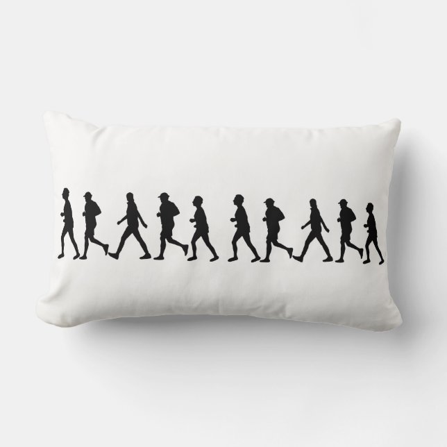 Funky 'Go Do It!' Running Jogging Pillow Cushion (Front)