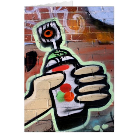 funky graffiti designs cards (Front)
