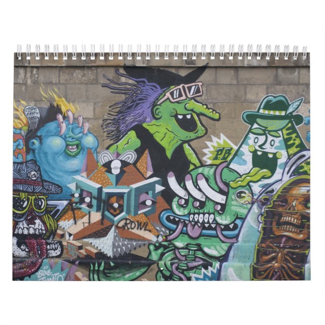 Funky Graffitis In Vienna Austria  Calendar (Cover)