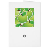 Funky green apples cards (Back)