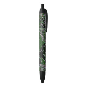 Funky Green Army Camo Pen