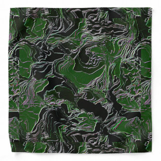 Funky Green Army Camouflage Bandana