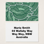 Funky green cabbage (Front & Back)